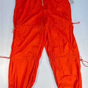 Herve Leger Bold Orange Outerwear Pants